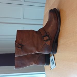 Brown Frye Engineer boots